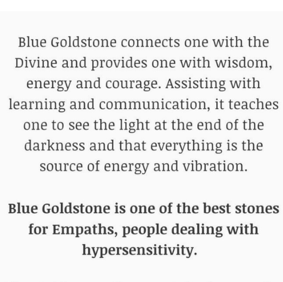 🆕😘 Blue Goldstone beaded bracelet! - Picture 2 of 2